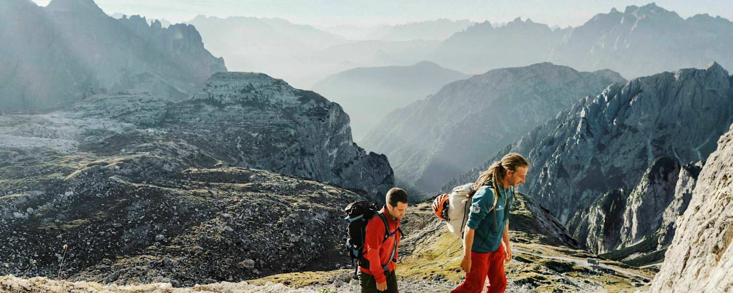 Tre Cime: Bergwanderer in den Dolomiten