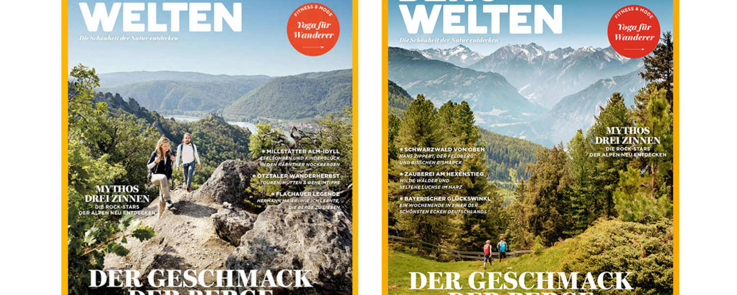 Cover: Bergwelten Österreich und Bergwelten Deutschland (Oktober/November 2017)