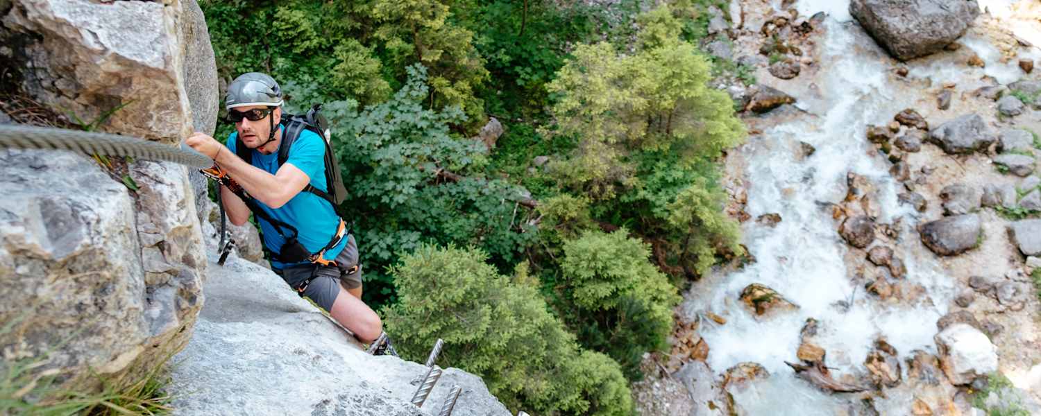 Bergwelten mein erster Klettersteig Ramsau am Dachstein