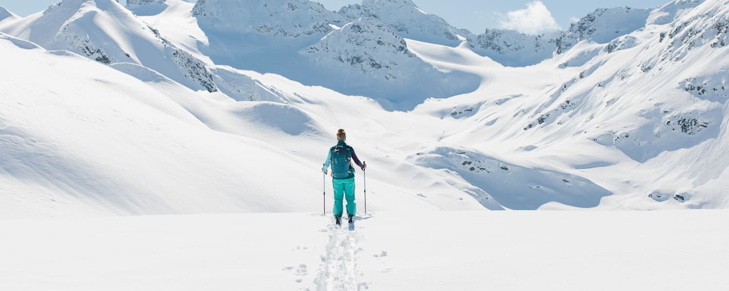 Vorbereitung auf erste Skitour, Bergwelten