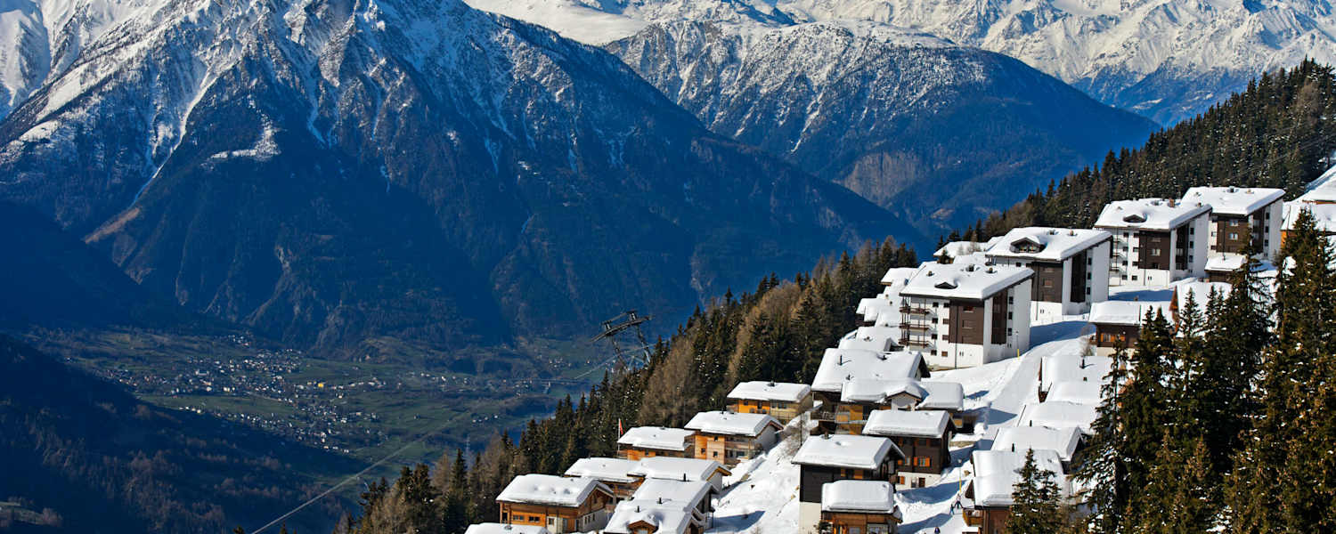 Schweiz im Winter: Bettmeralp in Wallis