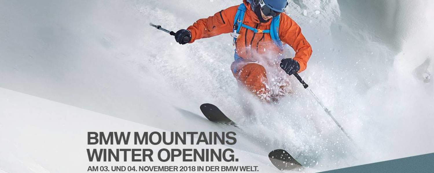 Das BMW Mountains Winter Opening am 3. und 4. November in der BMW Welt in München