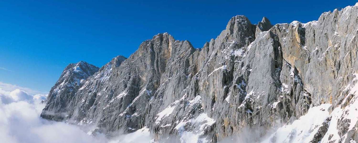 Blick auf den Steirischen Dachstein
