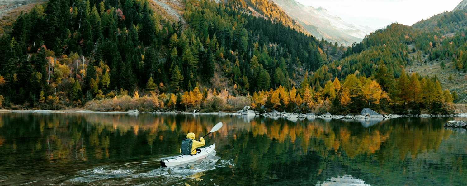 Daniel Ernst Bergwelten Magazin Kayak Lac de Derborence