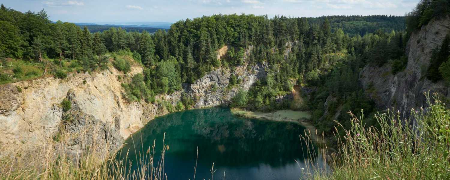 Vom einstigen Vulkan ist nicht mehr viel übrig geblieben. Der Krater Höwenegg bei Immendingen