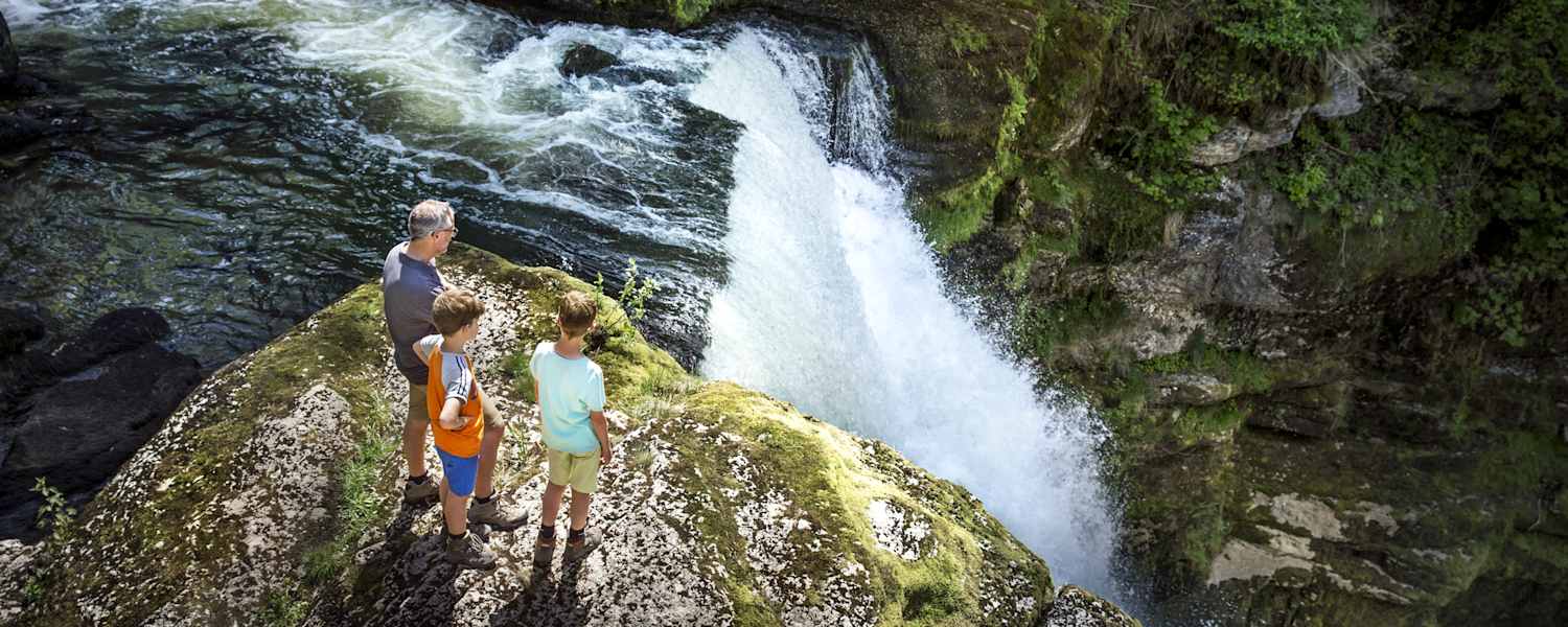 Doubs Wandern Wasserfall