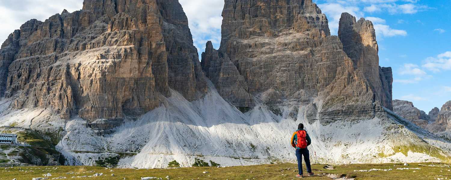 Die Drei Zinnen von Süden aus betrachtet