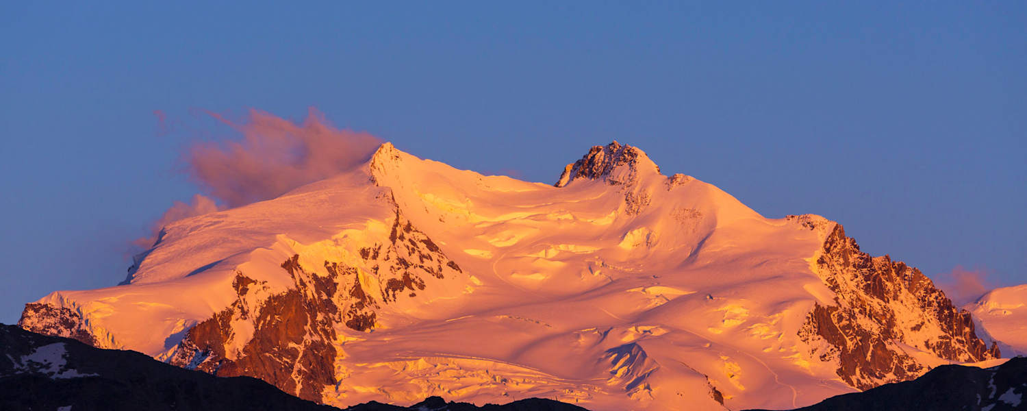 Schweiz: Dufourspitze in den Walliser Alpen