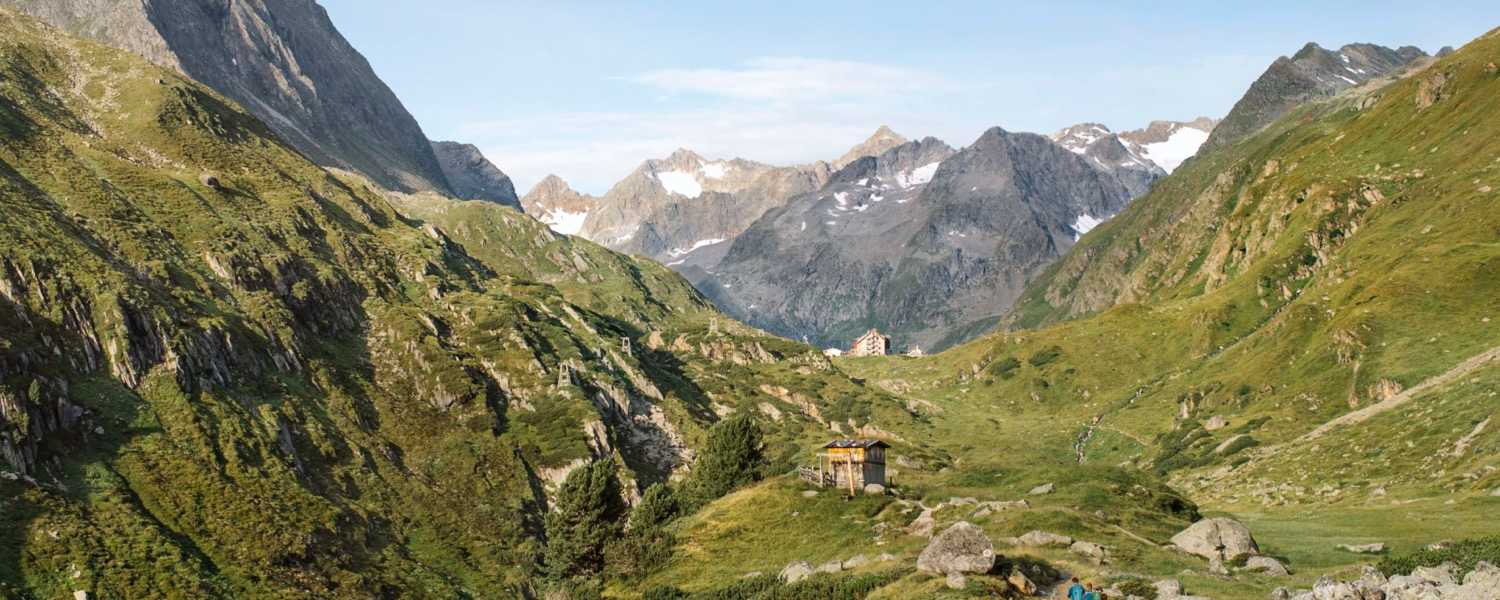 Auf dem Weg zur Franz-Senn-Hütte im Tiroler Stubaital.