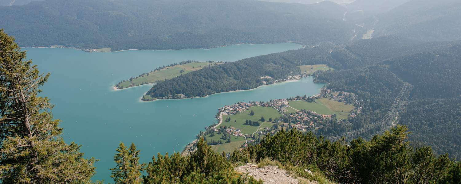 Blick auf den Walchensee, Bayern