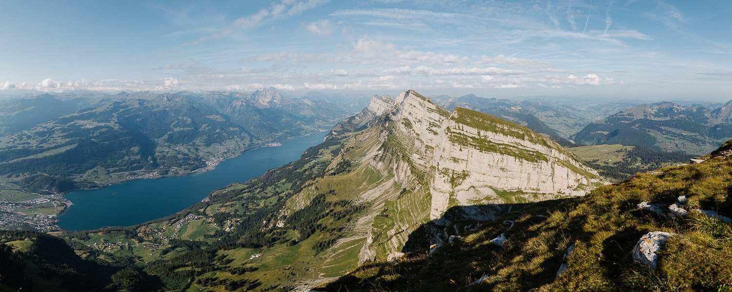 Der Walensee in der Nähe von Zürich.