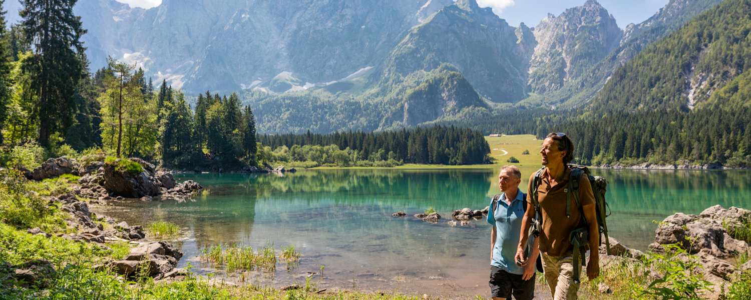 Der Obere Weißenfelser See (Lago di Fusine)