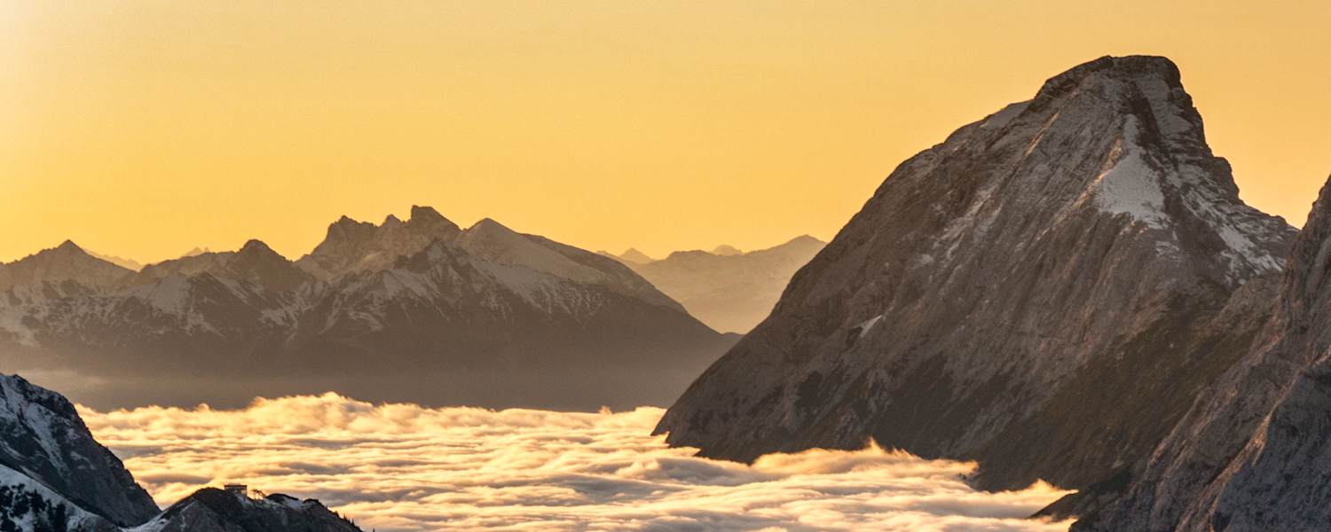 Sonnenaufgang im Gaistal in Tirol