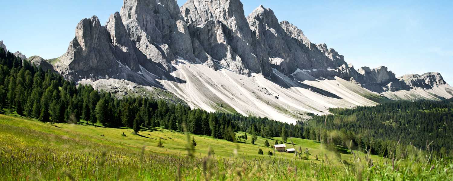 Die Geislergruppe in Südtirol
