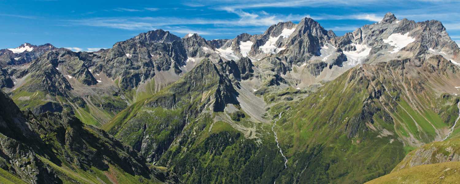 Gipfelkette am Kaunergrat im Pitztal
