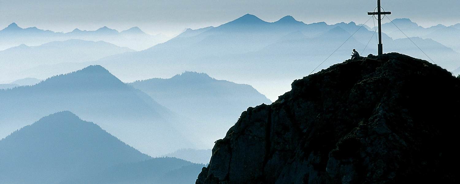 Gipfelkreuz: Buchstein in Bayern