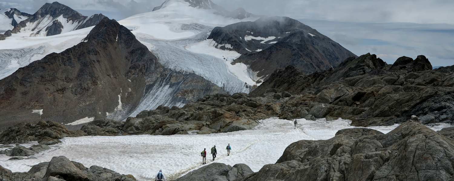 Similaun mit Bergsteiger