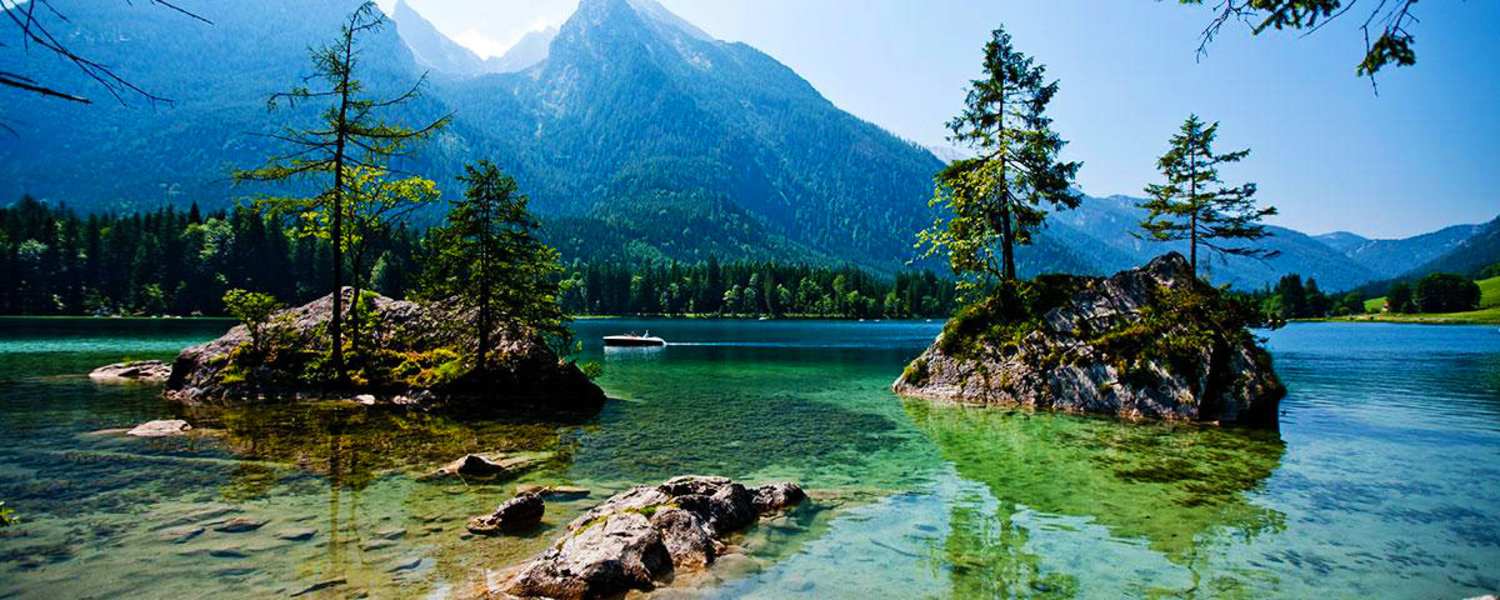 Ramsauer Malerweg: Am Hintersee bei Berchtesgaden in Bayern