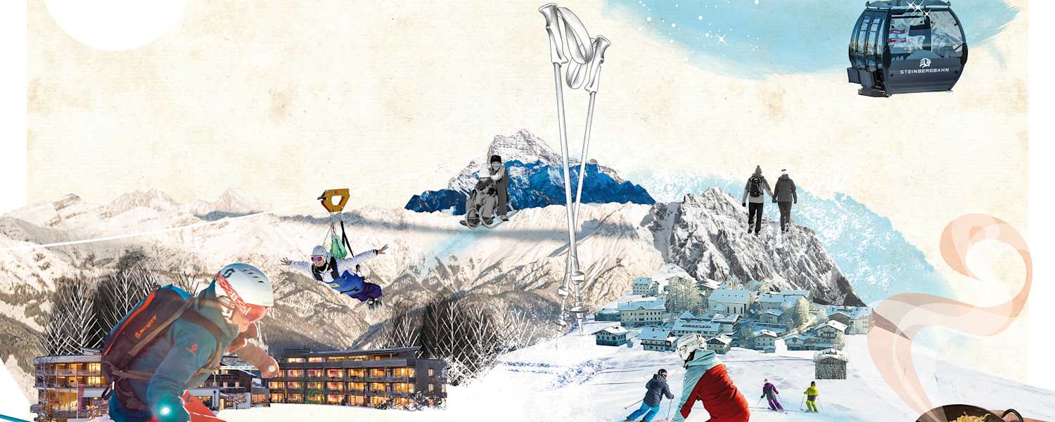 Illustration Bergwelten Mein Wochenende