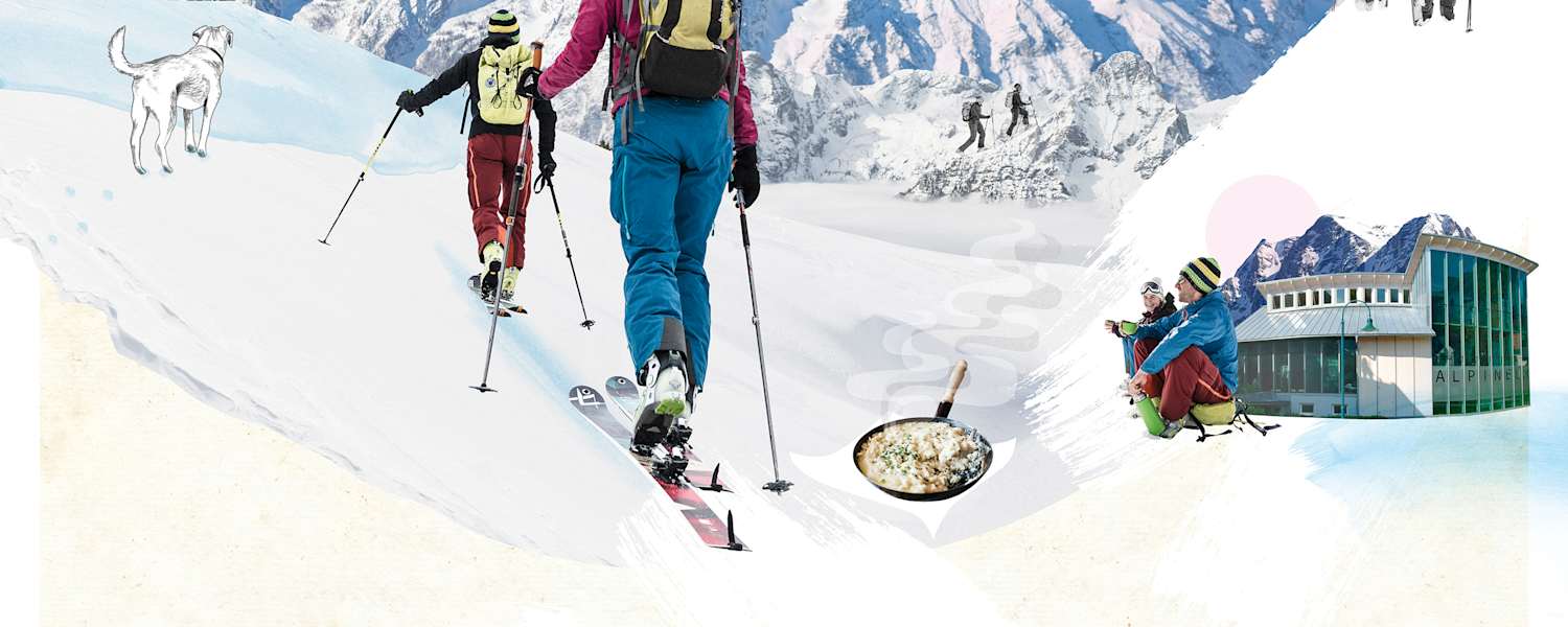 Illustration Bergwelten Mein Wochenende