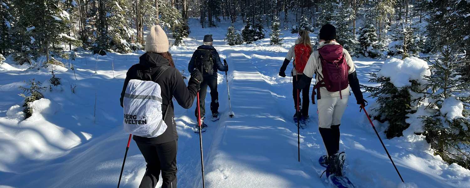 Eine Tour wie im Bilderbuch: Mit den Schneeschuhen durchs Hochmoor bei Wallgau