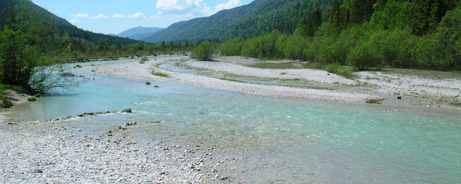 Die Isar im Bereich Wallgau-Krün bis Vorderiß
