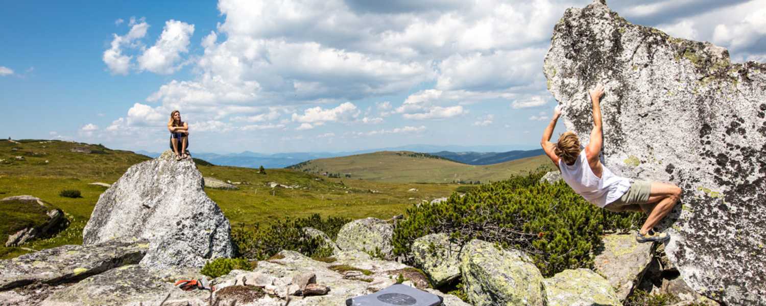 Bouldern auf der Kärntner Koralpe