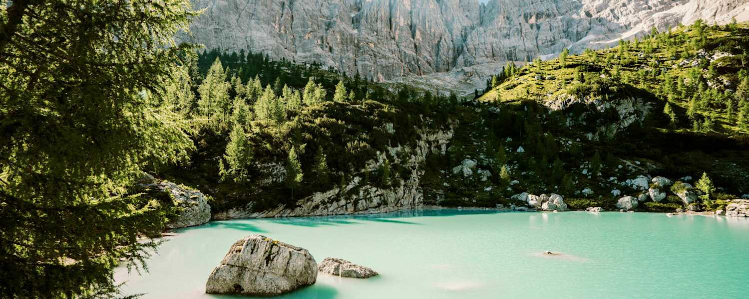Der Lago di Sorapiss in Südtirol
