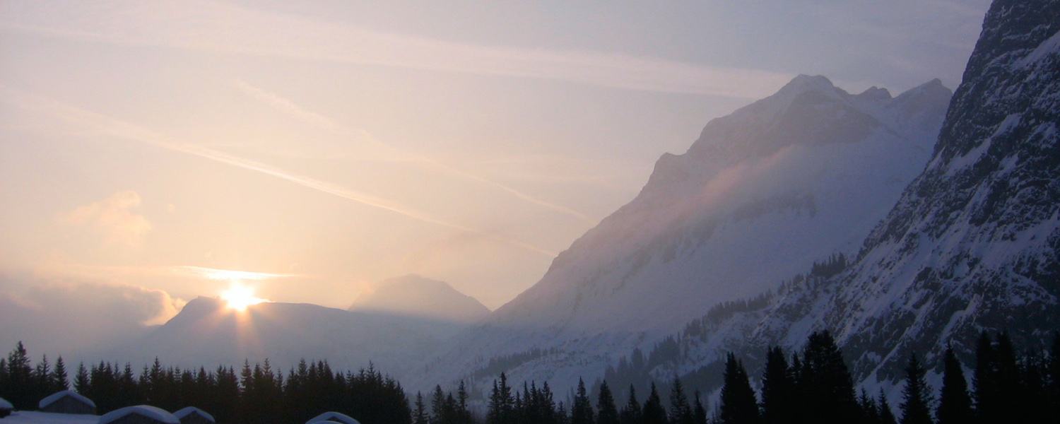 Das Lechquellengebirge im Morgenlicht
