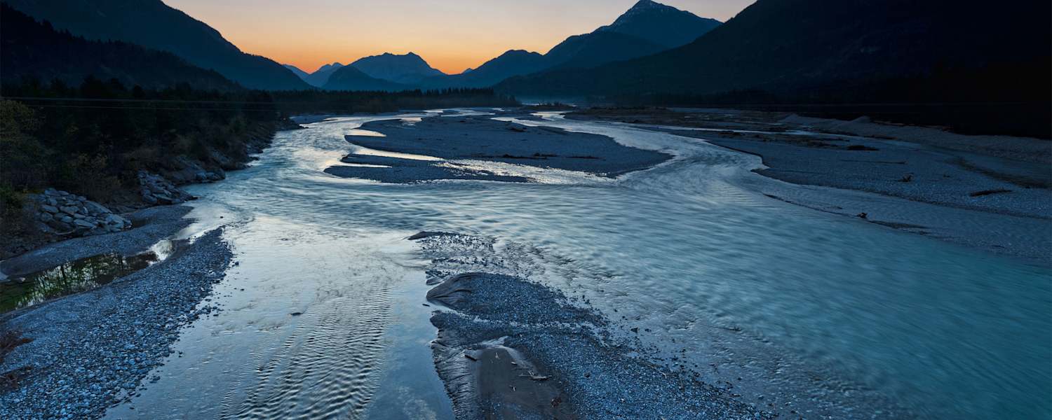 Die Lech im Tiroler Lechtal