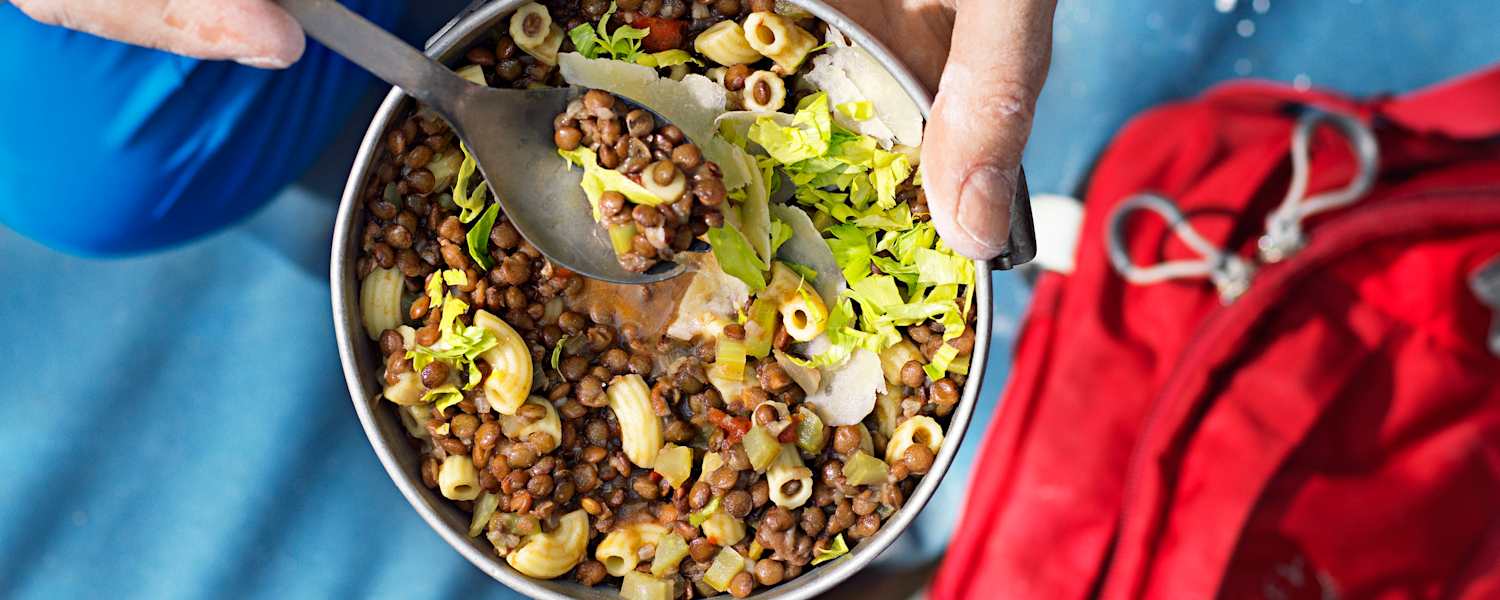 Outdoor-Linseneintopf 