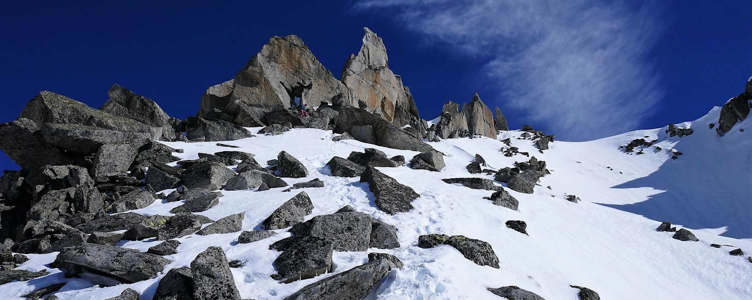 Grat: Lochberg in den Urner Alpen in der Schweiz