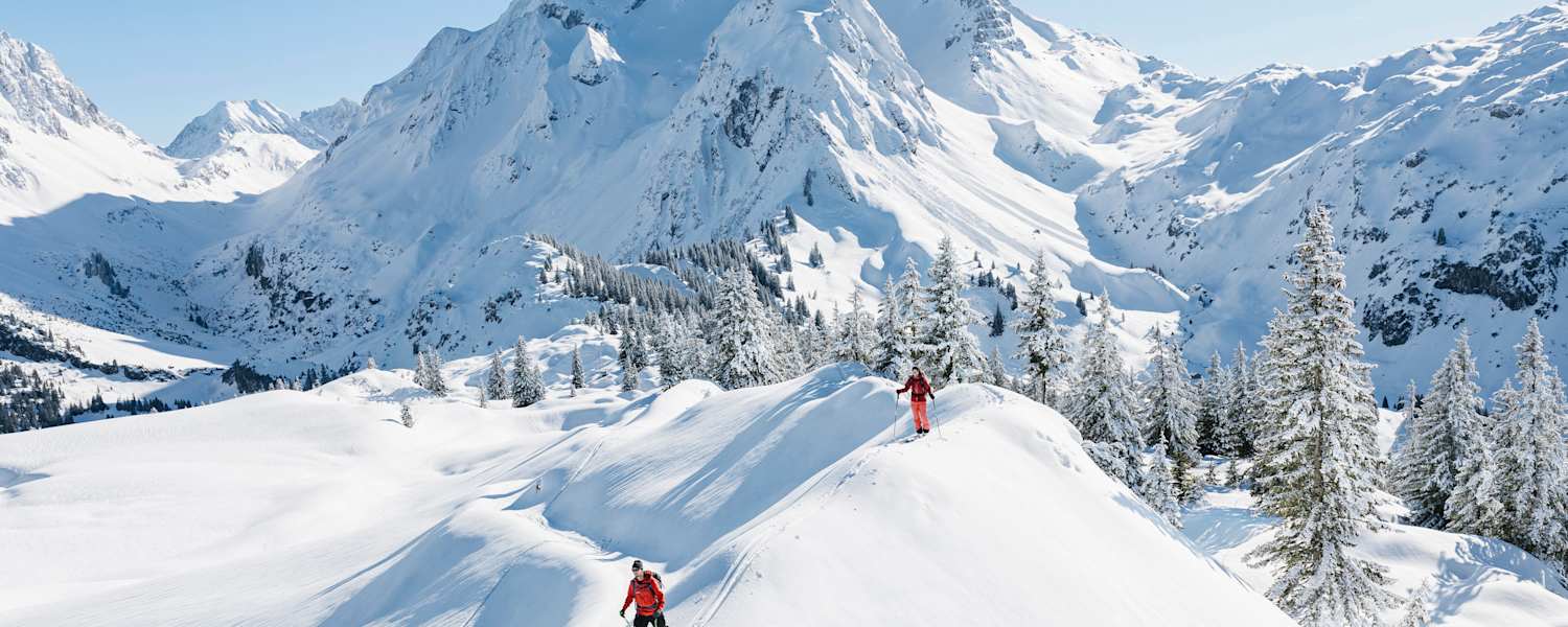 Traumhafte Winterlandschaft im Großen Walsertal