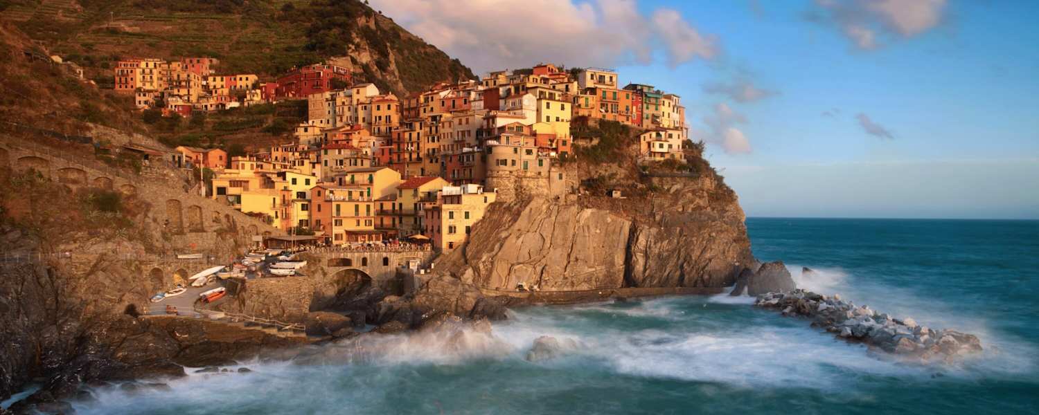 Manarola in der Provinz La Spezia in Ligurien