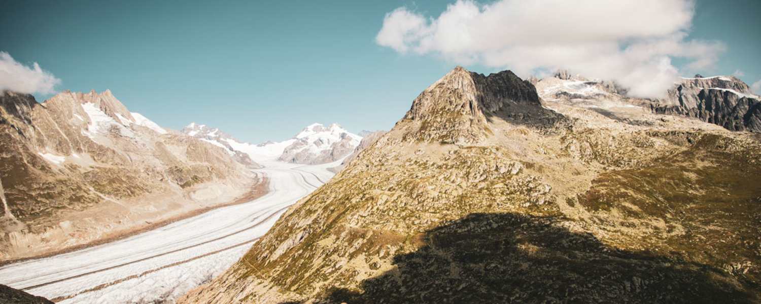 UNESCO - Weltnaturerbe: der Große Aletschgletscher im Wallis