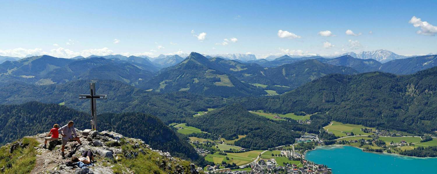 Salzkammergut Mehrtageswanderweg: Frauenkopf mit Blick auf Fuschlsee