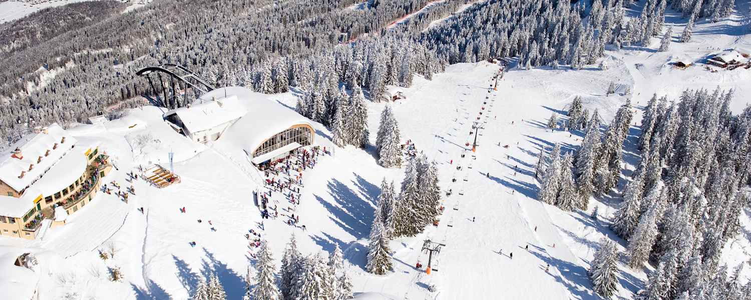 Das Kreuzeckhaus (1.652 m) in Bayern