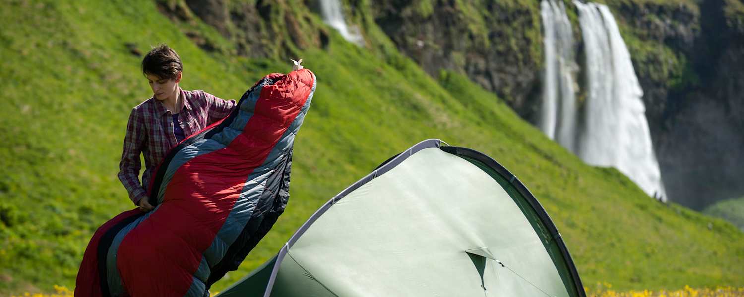 Schlafsack Campen Island