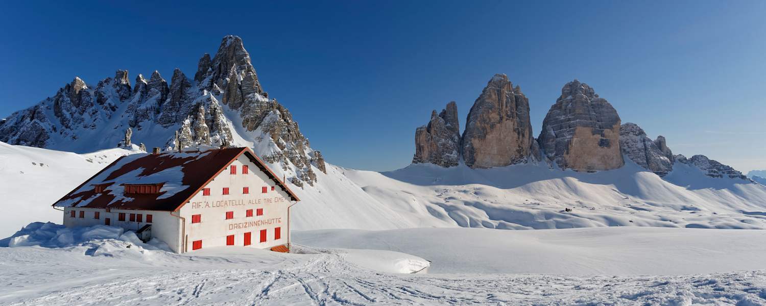 Drei Zinnen Hütte in den Dolomiten