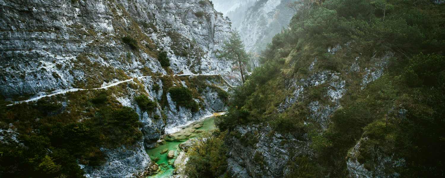 Die Ötschergräben in den Ybbstaler Alpen sind für milde Wintertage ein grandioses Tourenziel
