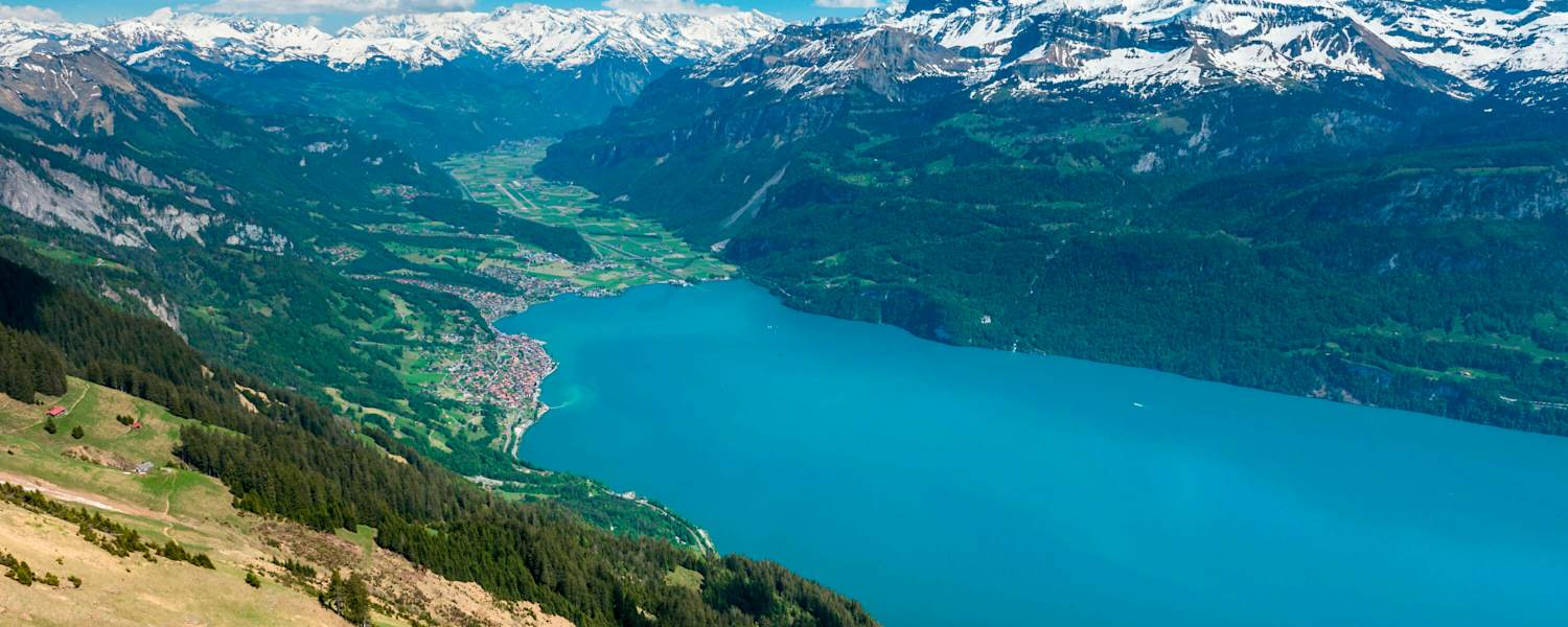 Blick auf den Brienzergrat auf den Brienzsee im Berner Oberland, eine der beliebtesten Bergtouren 2020 auf Bergwelten.com 