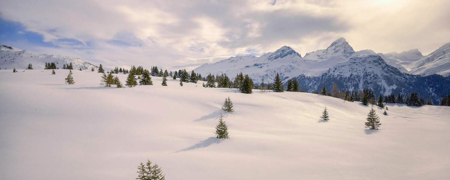 Unberührte Natur und feinste Winterlandschaft in den Albula Alpen, Graubünden