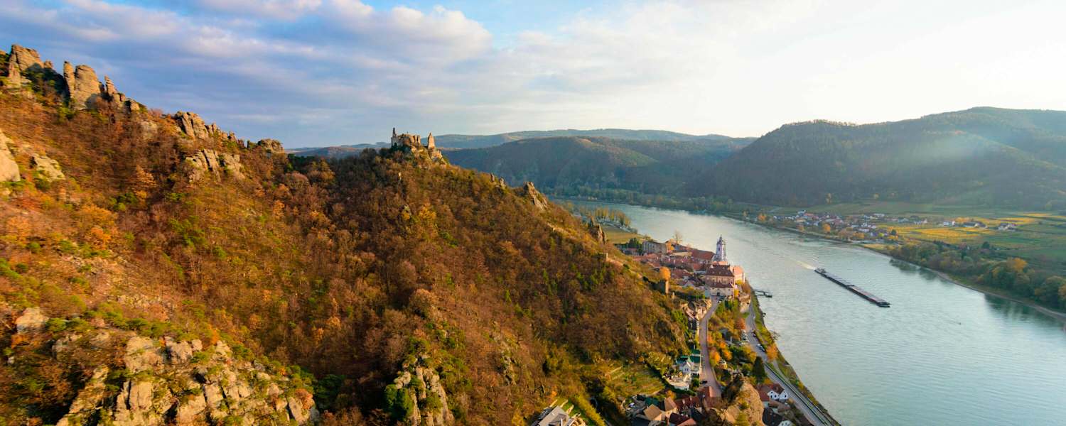 Herbstliches Wandern rund um Dürnstein in der Wachau, Niederösterreich
