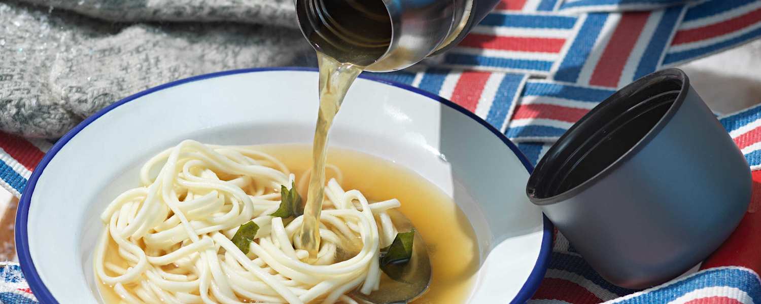 Misosuppe mit Udon Nudeln