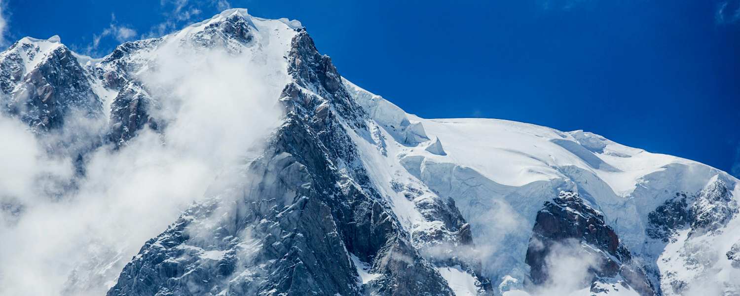 Mont Blanc bei Chamonix in Frankreich