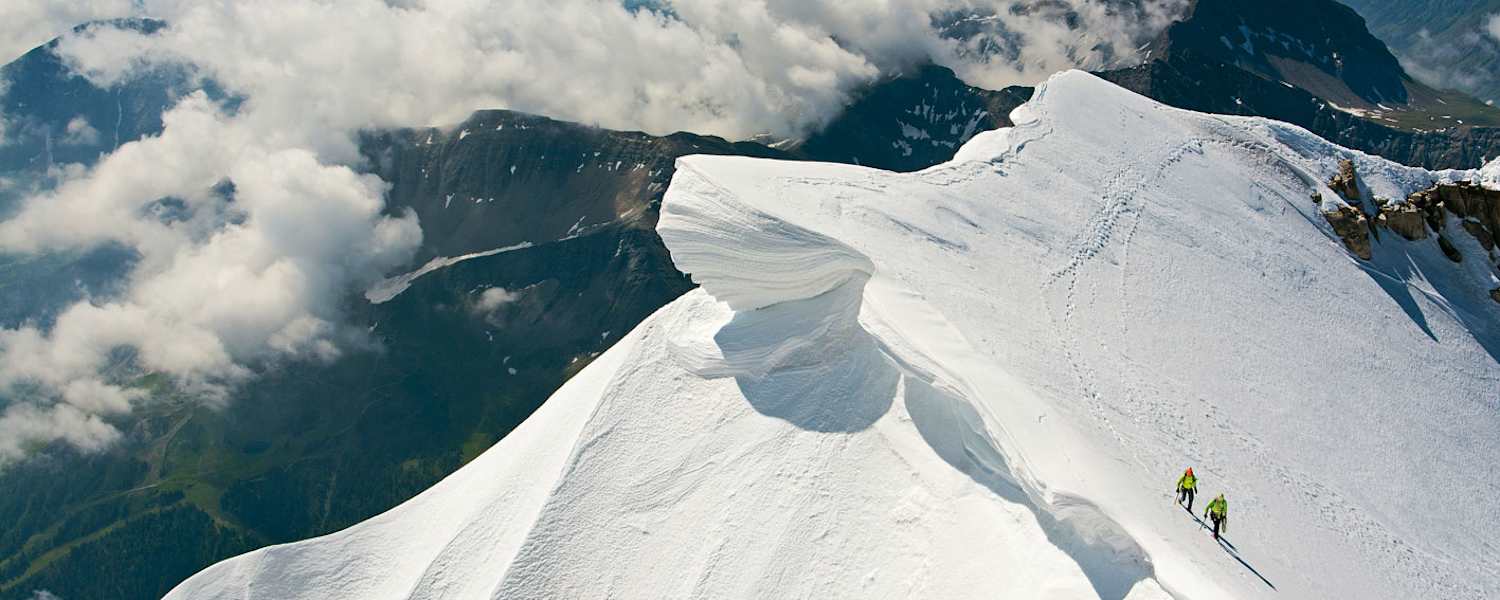 Seilschaft am Mont Blanc de Courmayeur