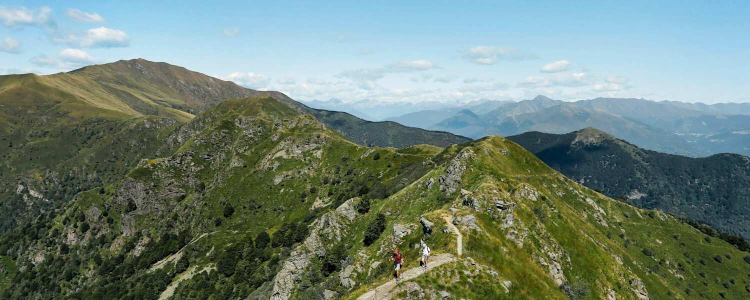 Panorama Monte Tamaro (1.961 m) im Schweizer Tessin