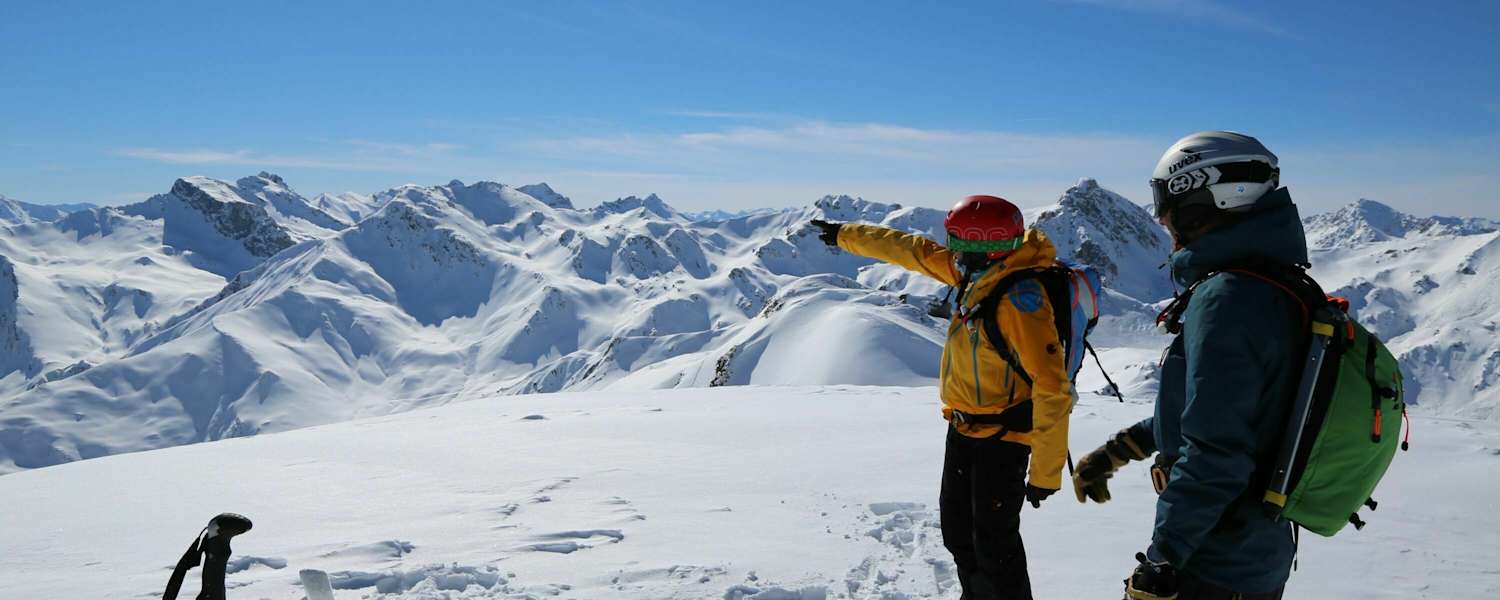 Tuxer Alpen in Tirol: Aussicht von Hobarjoch