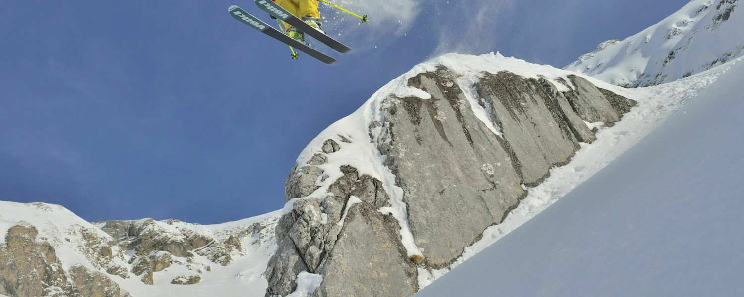 Freeride-Star Nadine Wallner am Arlberg