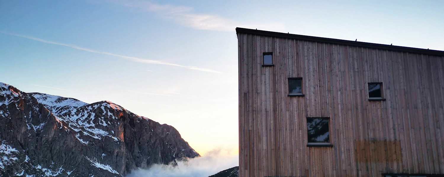 Die neue Voisthaler Hütte am Hochschwab